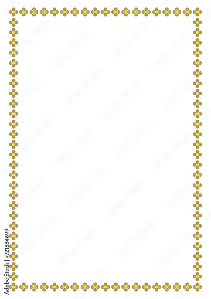 Vector Flower frame with space for your text or photo. Decorative Floral border frame. Vector Flower frame with space for your text or photo. Decorative Floral border frame.