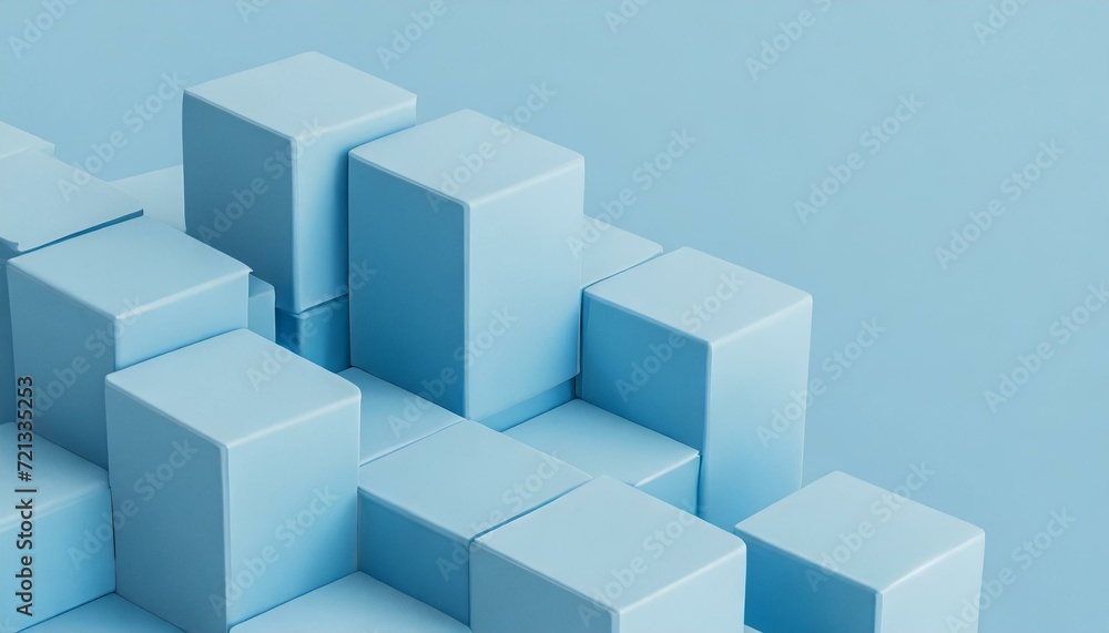 Geometric Elegance: Abstract 3D Render of Cubes in Harmonious Composition Geometric Elegance: Abstract 3D Render of Cubes in Harmonious Composition