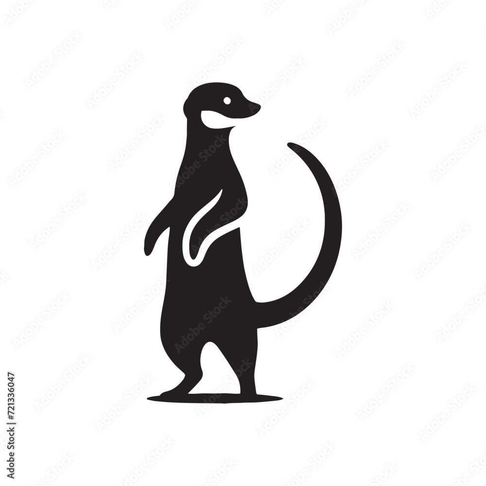 Obraz premium Meerkat Melody: A Harmonious Ensemble of Meerkat Silhouettes Capturing the Quirky Rhythms of Meerkat Life - Meerkat Illustration - Meerkat Vector 