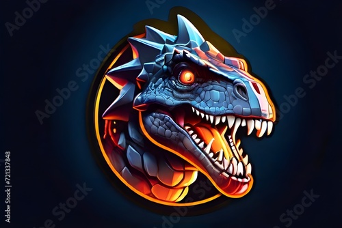 dragon head mascot logo © Bilal