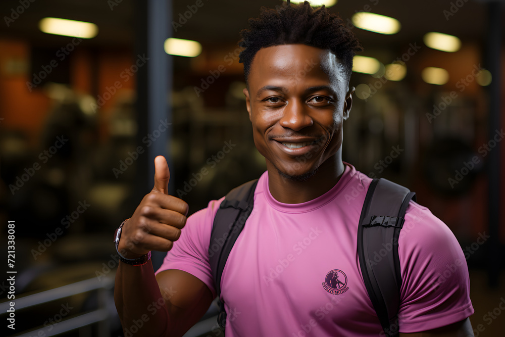 Skilled Personal Trainer in Stylish Athletic Wear - Against a Dynamic Gym-themed Backdrop Skilled Personal Trainer in Stylish Athletic Wear - Against a Dynamic Gym-themed Backdrop