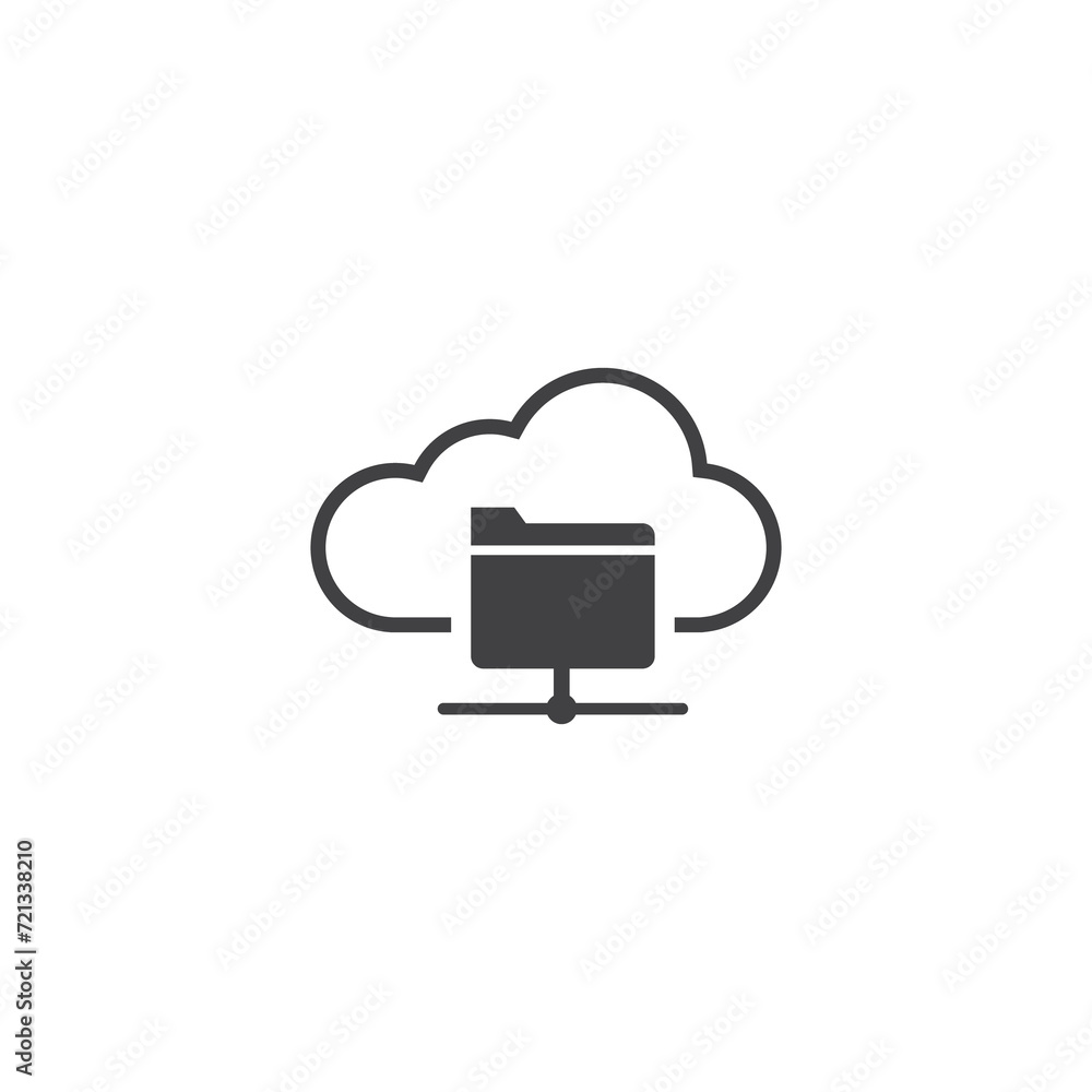 Cloud computing. Format PNG