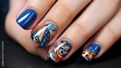 Beautiful trendy manicure