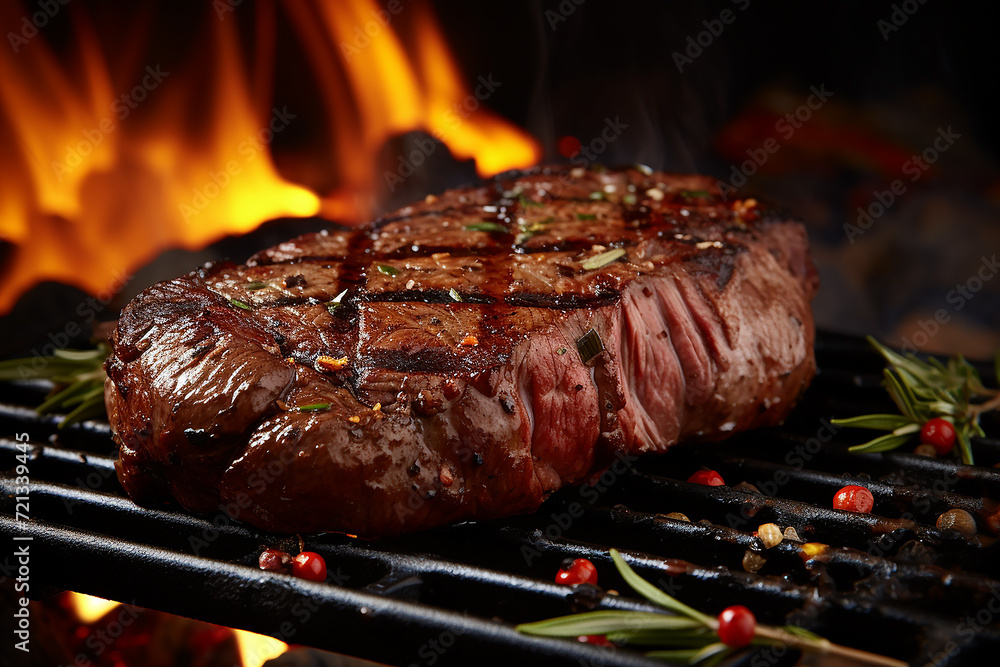 delicious fresh grilled meat, steak delicious fresh grilled meat, steak