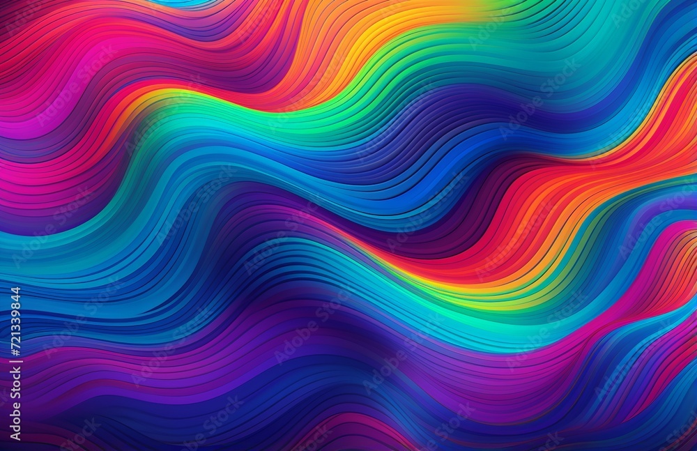 Obraz premium Psychedelic Waves: A Mesmerizing Abstract Display
