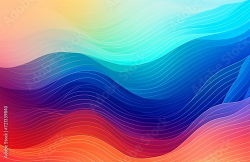 Colorful Gradient Wave Pattern for Vibrant Designs
