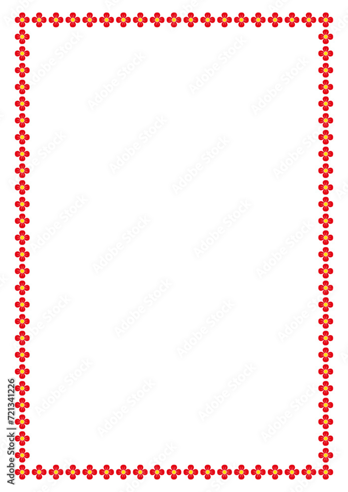 Vector Flower frame with space for your text or photo. Decorative Floral border frame. Vector Flower frame with space for your text or photo. Decorative Floral border frame.