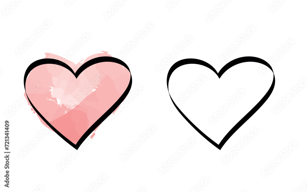 heart. hearts. doodle. different patterns of hearts. beauty. valentine's day. vector. on a white background. pattern. a decorative element. decor.	
