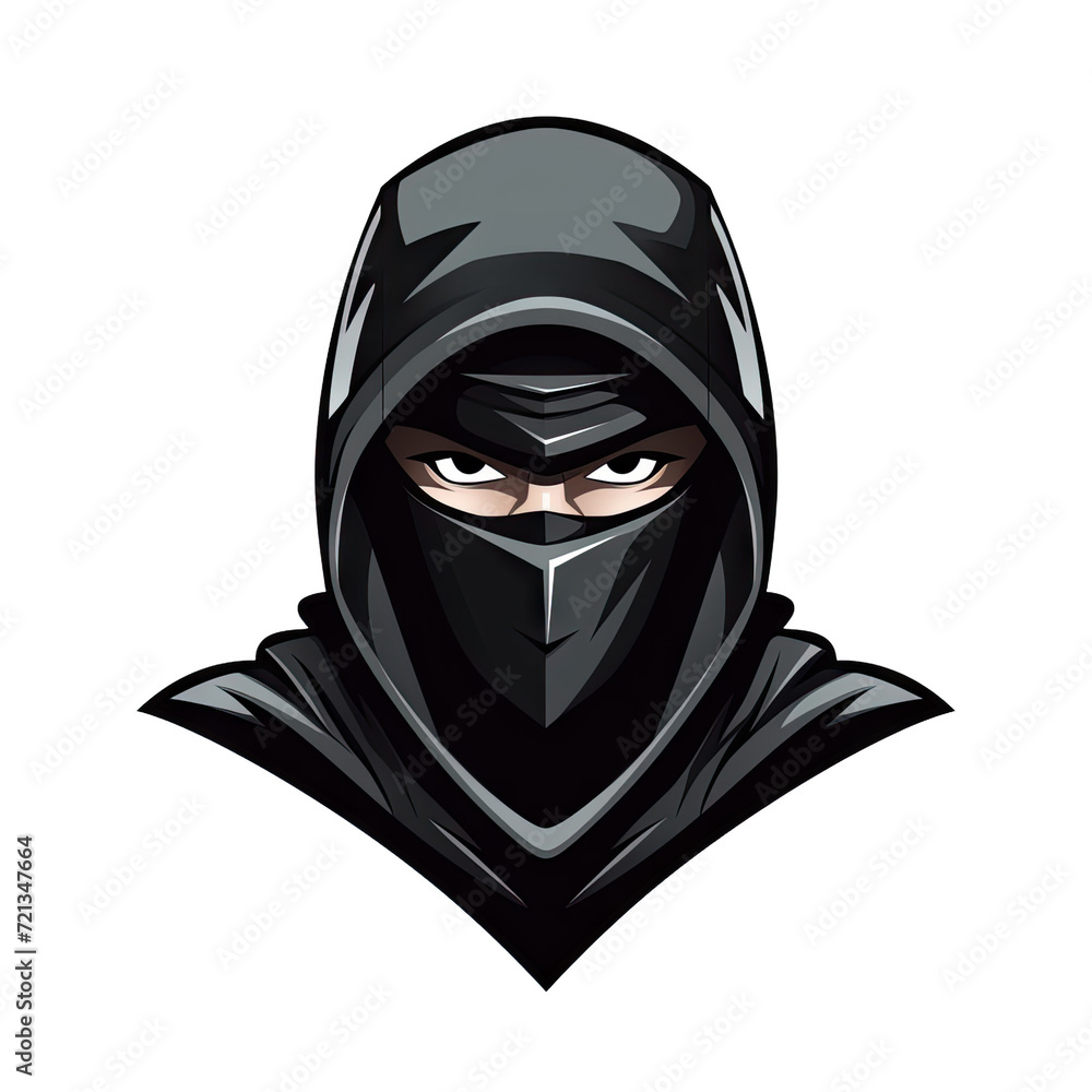 black ninja logo illustration black ninja logo illustration