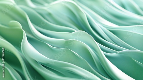 Frozen, wavy grass blades delicately blended with the cool tones of mint and fresh green.