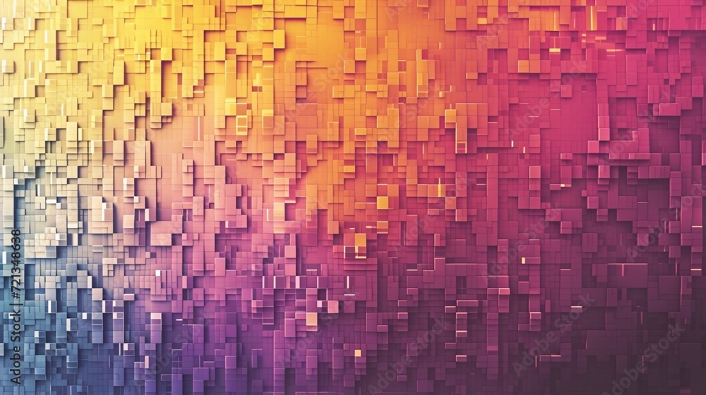 A gradient field of tiny, overlapping squares, transitioning from dark to light colors