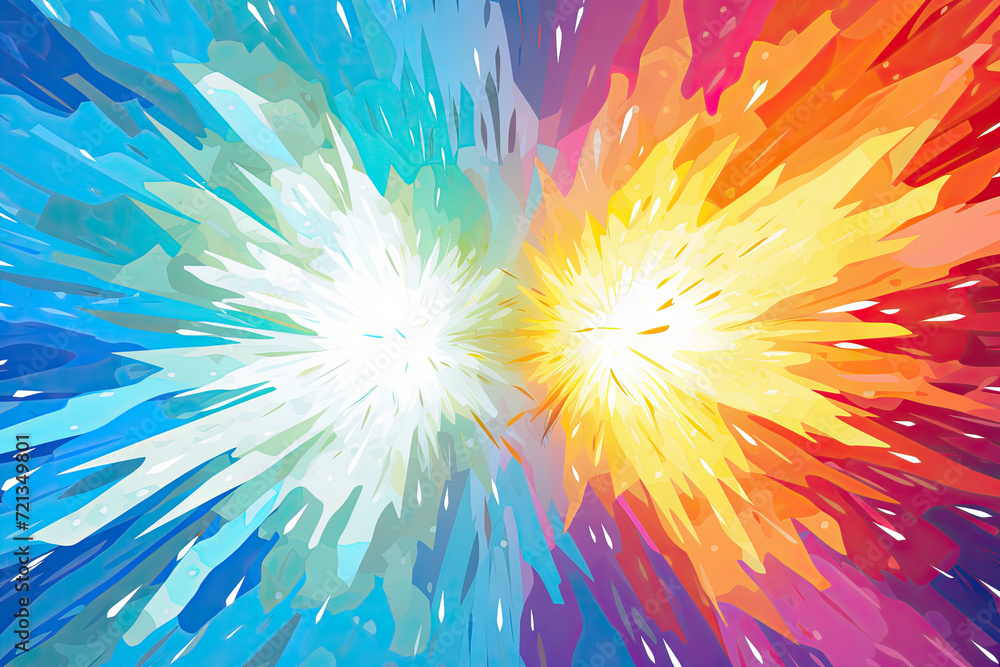 Fototapeta premium Comic book explosion background. Pop art style. Vector illustration