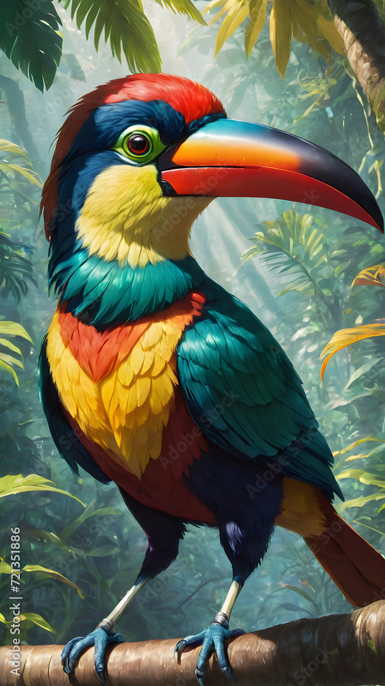 Obraz premium toucan on a branch