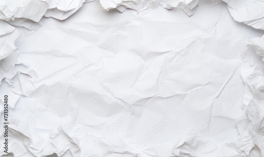White crumpled paper texture background. Paper sheet for design. White crumpled paper texture background. Paper sheet for design.