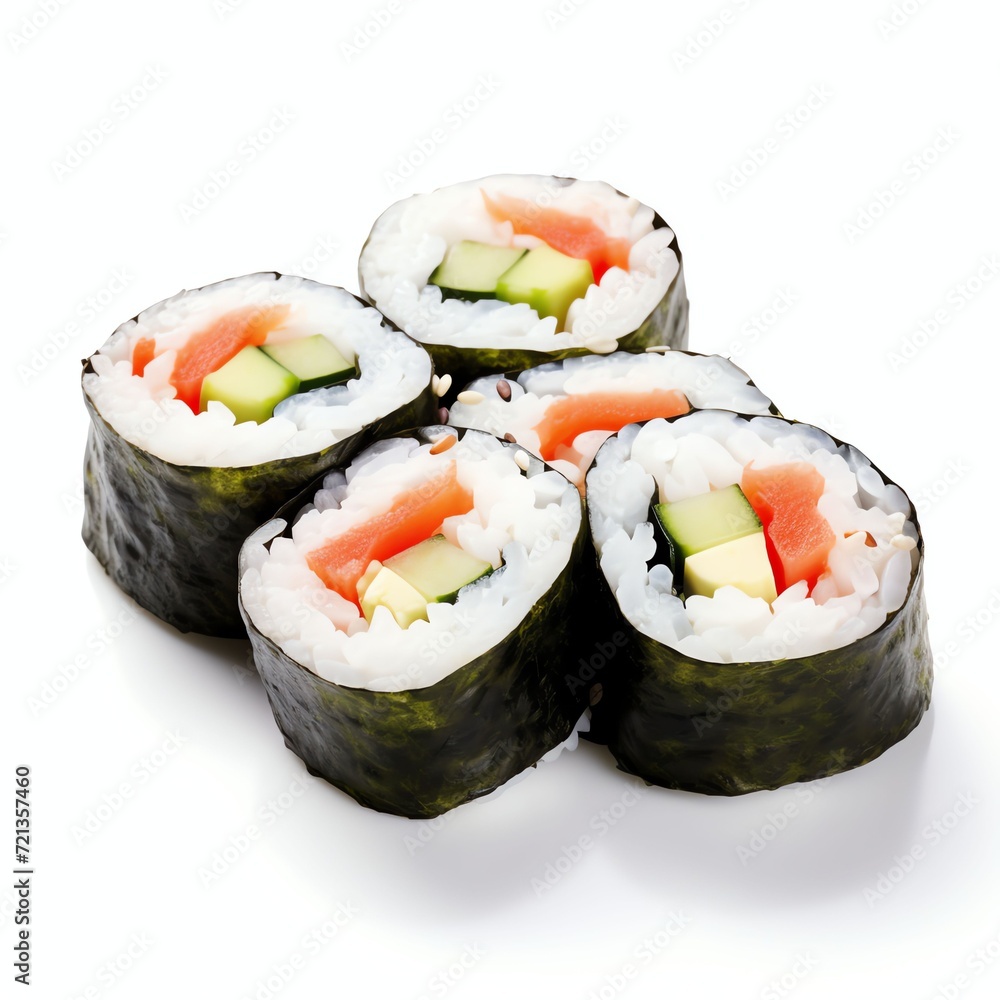 a makis, studio light , isolated on white background a makis, studio light , isolated on white background