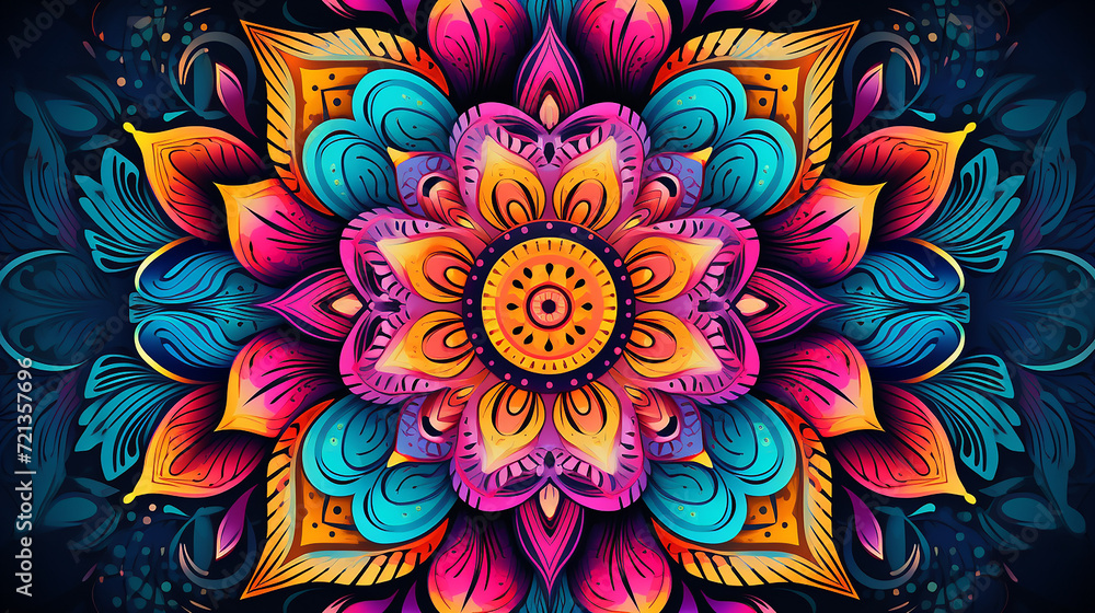 Naklejka premium abstract flower pattern background