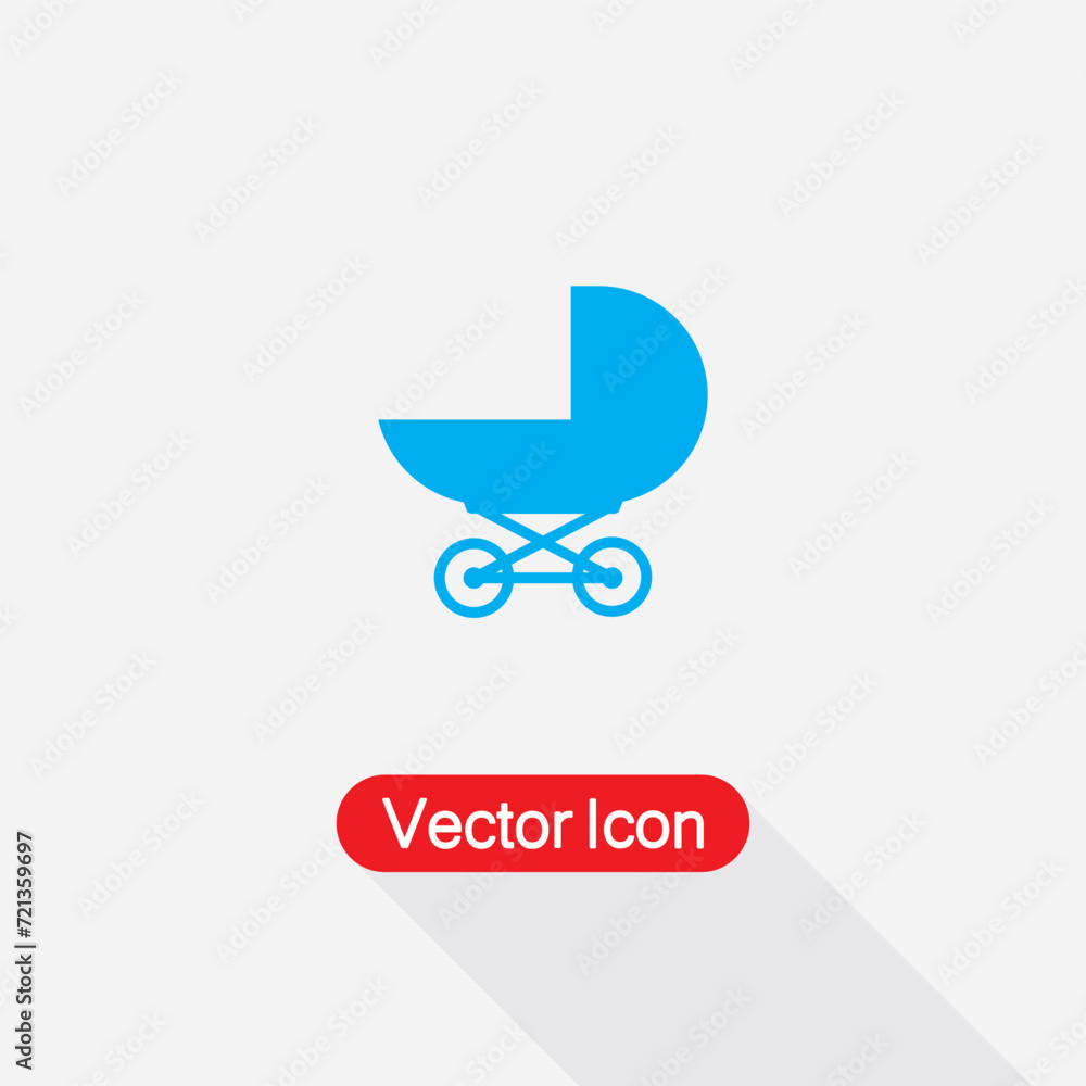 Baby Stroller Icon Vector Illustration Eps10 Baby Stroller Icon Vector Illustration Eps10