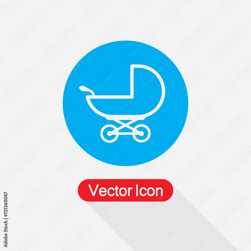 Baby Stroller Icon Vector Illustration Eps10 Baby Stroller Icon Vector Illustration Eps10