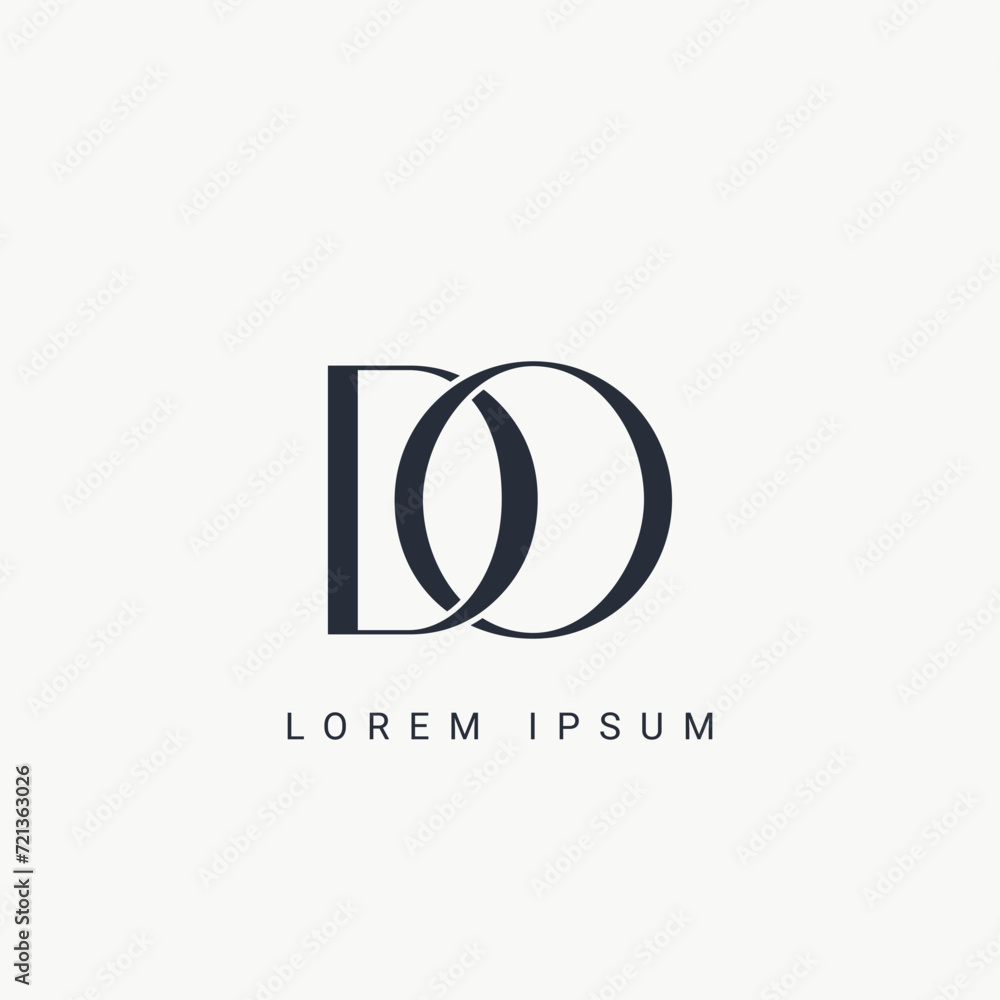 Initial DO and OD modern monogram and elegant logo design, Professional Letters Vector Icon Logo on background. Initial DO and OD modern monogram and elegant logo design, Professional Letters Vector Icon Logo on background.