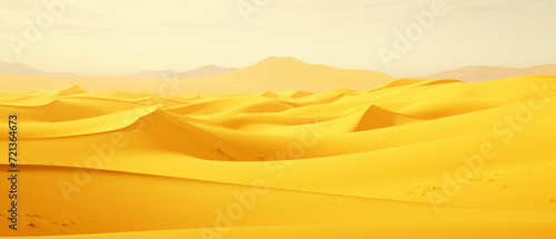 Serene Yellow Dunes Desert © smth.design