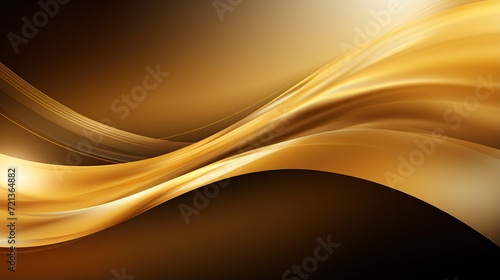 abstract oil waves. Shiny gold texture. © Anak