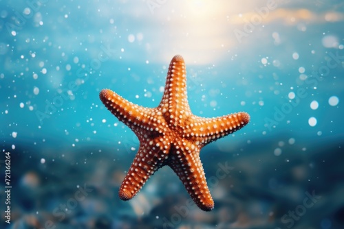 Starfish in the water photo