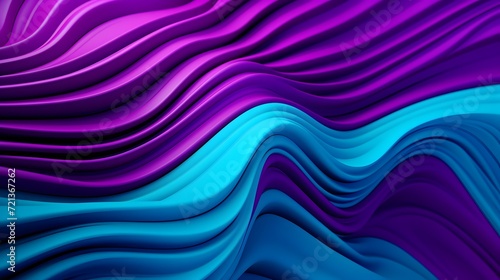 Purple and Turquoise Abstract 3D Background. © Ziyan
