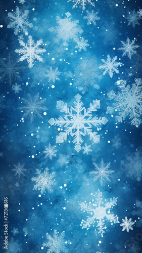 christmas background with snowflakes © Malik