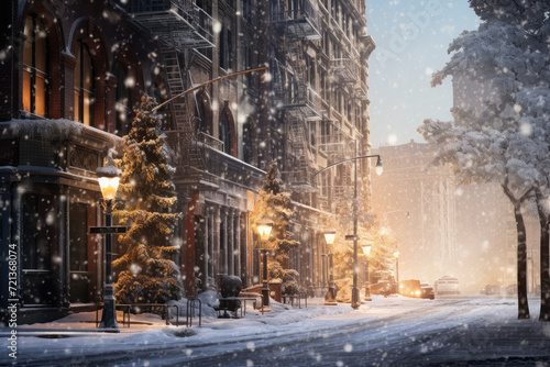 snowing winter at Boston, Massachusetts © Kitta