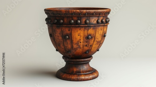 Medieval Wine Goblet with Topaz Design Generative AI