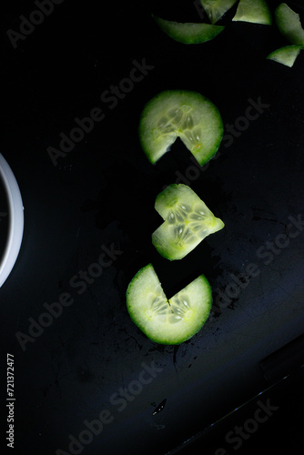 Foto heart shaped cucumbers