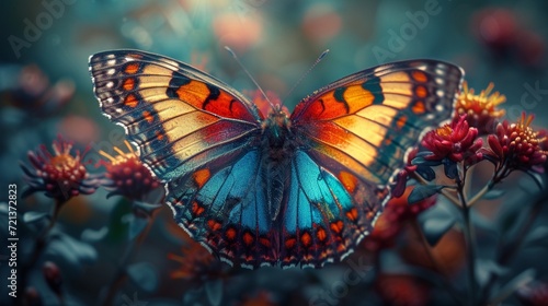 close up of a butterfly , nature landscape