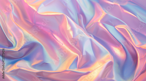 Abstract holographic paper texture with a hologram sheen, offering a futuristic and sci-fi aesthetic for design applications