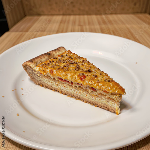 pizza slice in a plate
