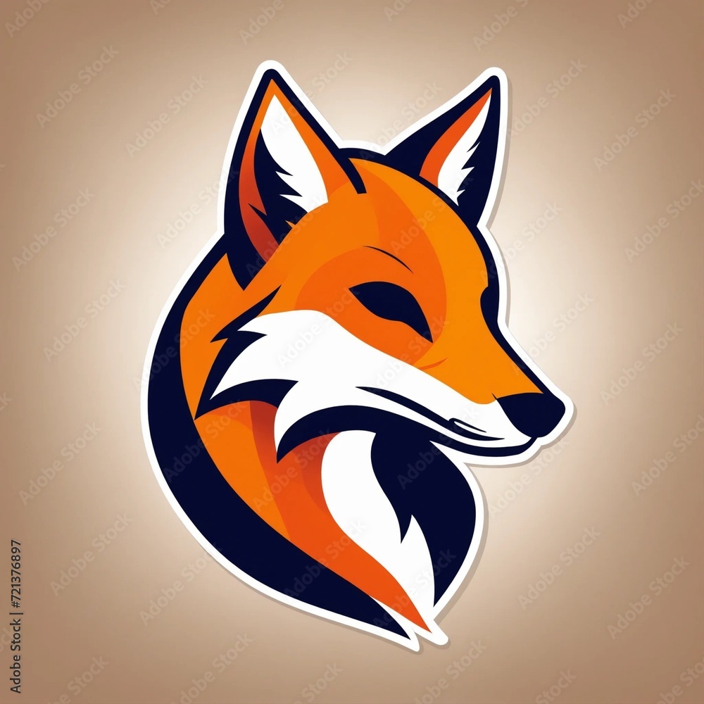Obraz premium flat vector logo of animal 