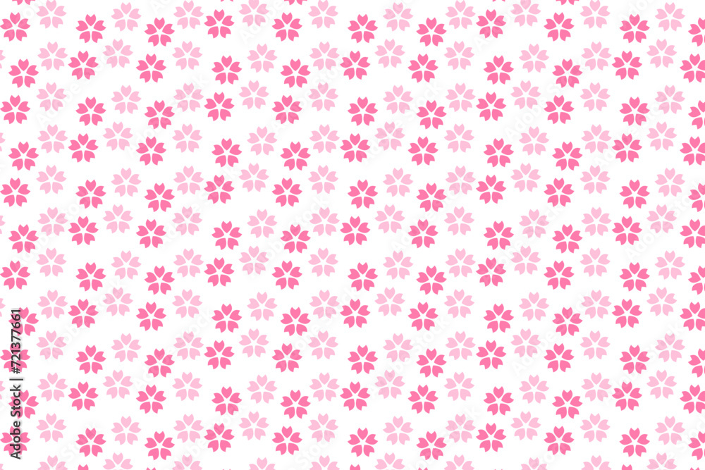 シンプルな桜の花のパターン シンプルな桜の花のパターン