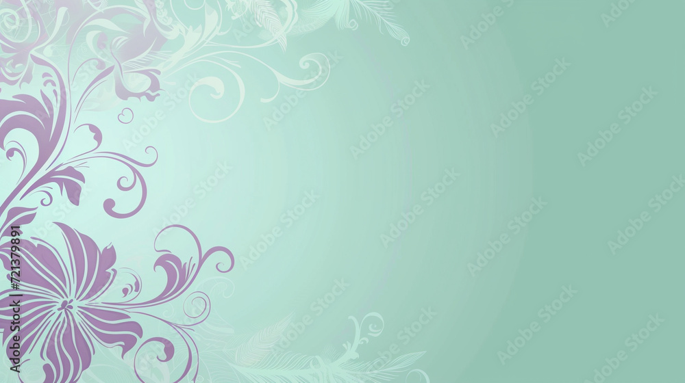 Lavender & teal vintage background vector presentation design with copy space