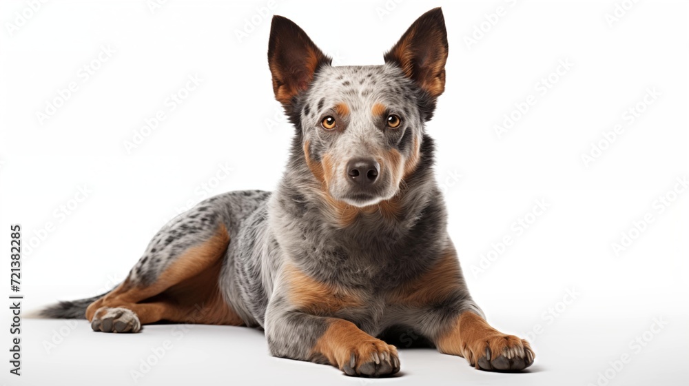 Dog, Australian Cattle in sitting position Dog, Australian Cattle in sitting position