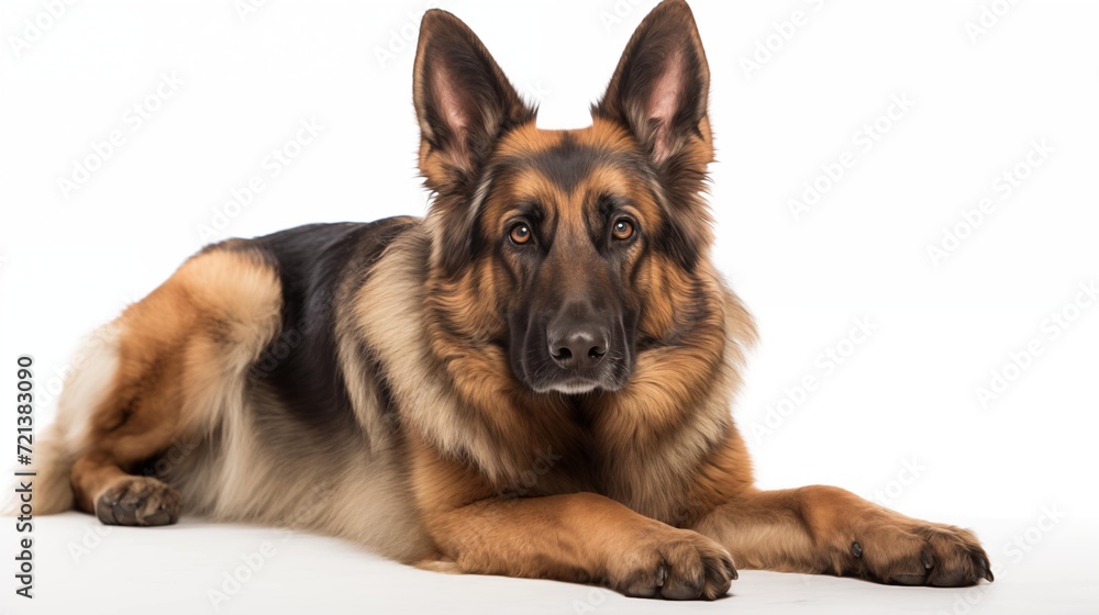 Dog, King Shepherd in sitting position