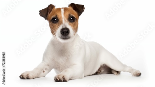 Dog  Jack Russell in sitting position
