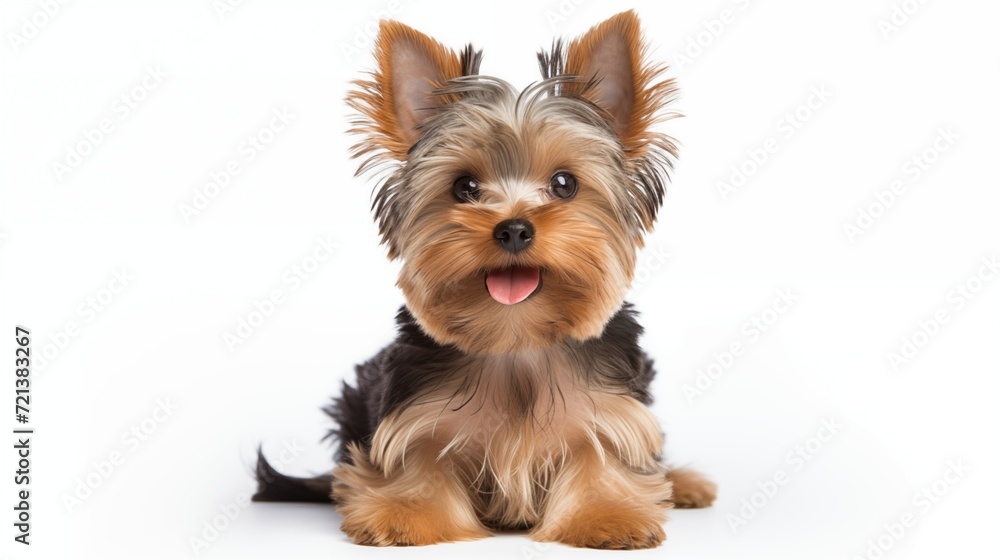 Dog, Yorkshire terrier in sitting position
