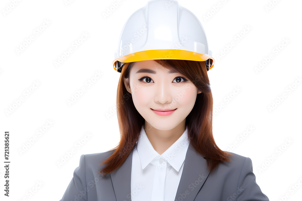 engineer asian woman wearing helmet engineer asian woman wearing helmet