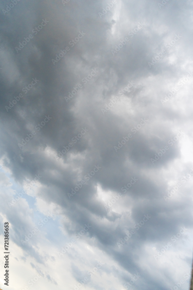 Obraz premium Blue Sky with White Clouds, Sunny Cloudy Sky Texture Background, Fluffy Clouds Pattern, Sunny Cumulus