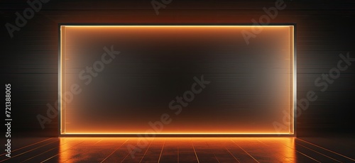 computer monitor on a dark background