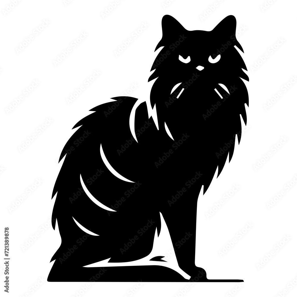 Charming House Cat Vector Icon - Perfect for Pet Lovers, Adorable Domestic Cat Illustration, Modern Feline Graphic, Cute Kitty Design, Elegant Home Cat Symbol for Websites & Digital Projects Charming House Cat Vector Icon - Perfect for Pet Lovers, Adorable Domestic Cat Illustration, Modern Feline Graphic, Cute Kitty Design, Elegant Home Cat Symbol for Websites & Digital Projects