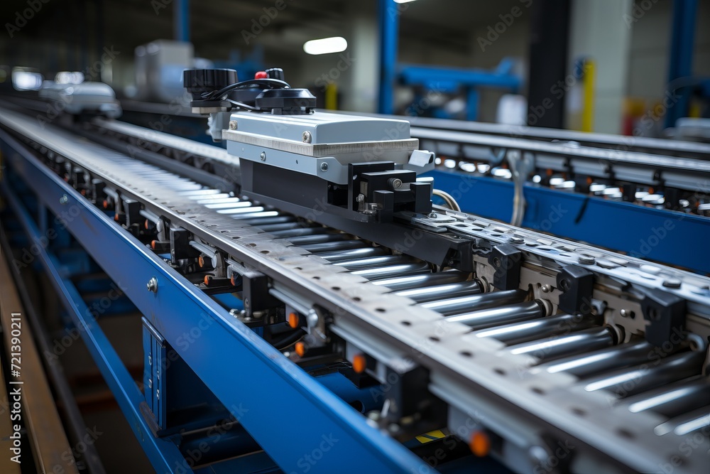 conveyor of the plant for the production of modern electronic chips