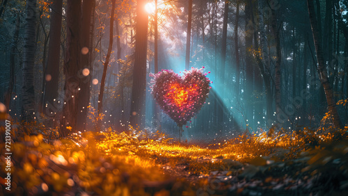 Enchanted Heartbeat A Vivid Fantasy in Nature s Embrace