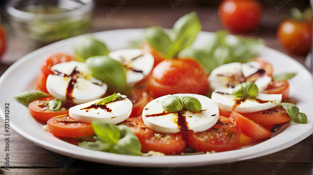 Beautiful picture of caprese salad Beautiful picture of caprese salad
