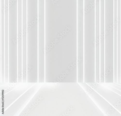 Futuristic background with lights. Technology Backdrop.  Minimalist template. White banner for presentation or product. Flyer  card design. Futurism theme