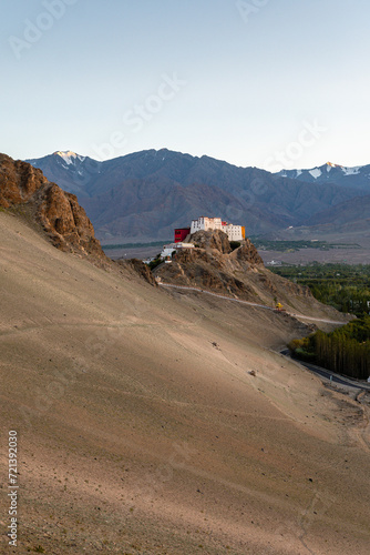 panoramic view of thiksey monastery in leh ladakh, india © jon_chica